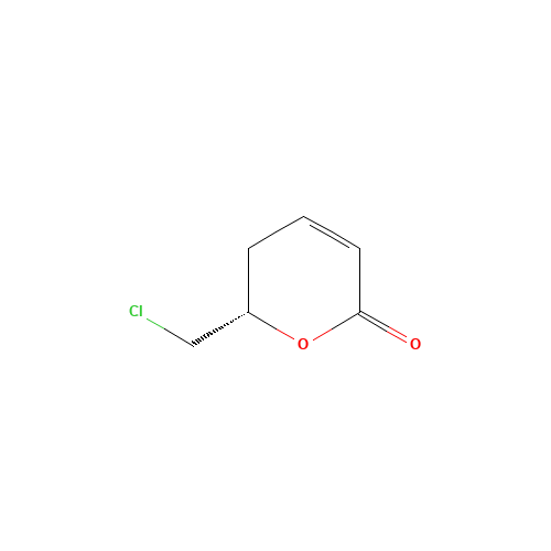 (6S)-6-(Chloromethyl)-5,6-dihydro-2H-pyran-2-one (CAS: 135999-61-0) - Chemical Structure and Molecular Formula 