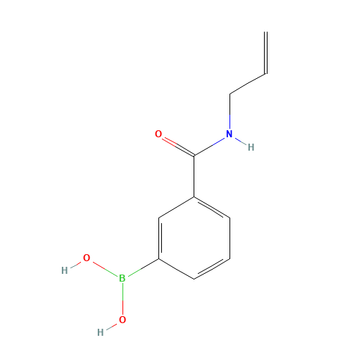 [3-(Allylcarbamoyl)phenyl]boronic acid (CAS: 850567-29-2) - Chemical Structure and Molecular Formula 