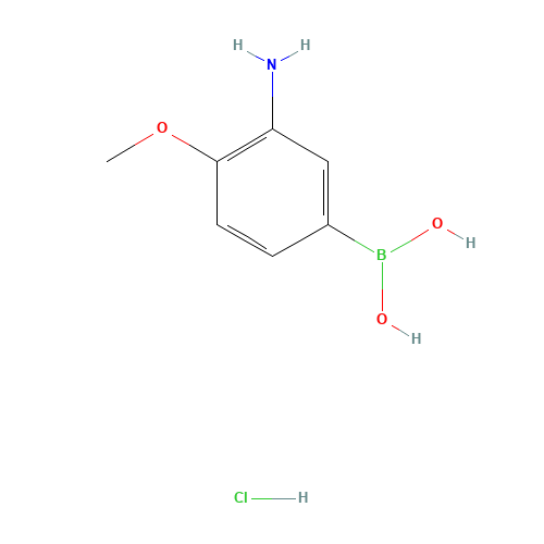 [5-Amino-2-(hydroxymethyl)phenyl]boronic acid hydrochloride (1:1) (CAS: 895525-75-4) - Related Chemical Product