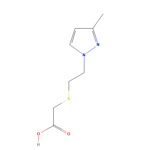 {[2-(3-Methyl-1H-pyrazol-1-yl)ethyl]sulfanyl}acetic acid (CAS: 436088-31-2) - Related Chemical Product