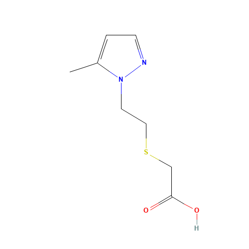 {[2-(5-Methyl-1H-pyrazol-1-yl)ethyl]sulfanyl}acetic acid (CAS: 436088-32-3) - Related Chemical Product