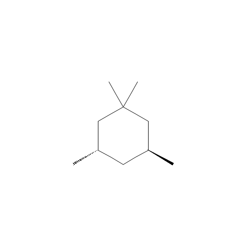 1,1,3,5-Tetramethylcyclohexane (CAS: 50876-31-8) - Chemical Structure and Molecular Formula 