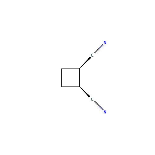 1,2-cyclobutanedicarbonitrile (CAS: 3211-19-6) - Chemical Structure and Molecular Formula 