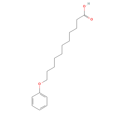 11-phenoxyundecanoic acid (CAS: 7170-44-7) - Chemical Structure and Molecular Formula 