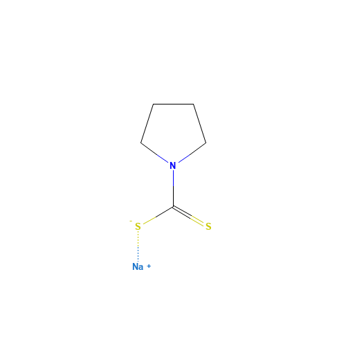 1-pyrrolidinecarbodithioic acid (CAS: 872-71-9) - Chemical Structure and Molecular Formula 