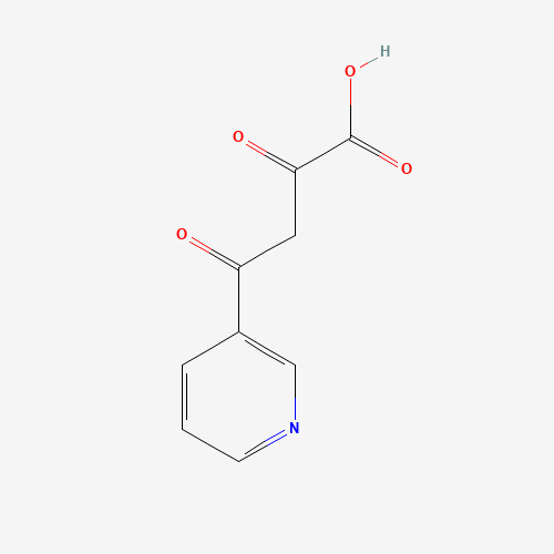 2,4-Dioxo-4-(3-pyridinyl)butanoic acid (CAS: 394655-14-2) - Chemical Structure and Molecular Formula 