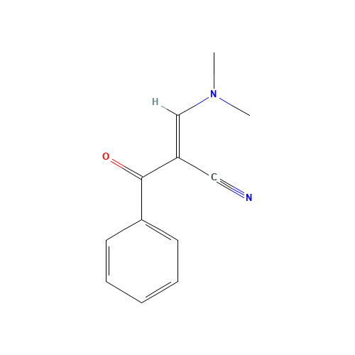 2-Benzoyl-3-(dimethylamino)acrylonitrile (CAS: 52200-09-6) - Chemical Structure and Molecular Formula 