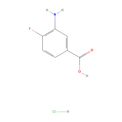 3-Amino-4-fluorobenzoic acid hydrochloride (1:1) (CAS: 3799-24-4) - Related Chemical Product