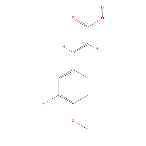 3-Fluoro-4-methoxycinnamic acid (CAS: 713-85-9) - Related Chemical Product