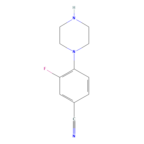 3-Fluoro-4-piperazin-1-yl-benzonitrile (CAS: 182181-38-0) - Related Chemical Product