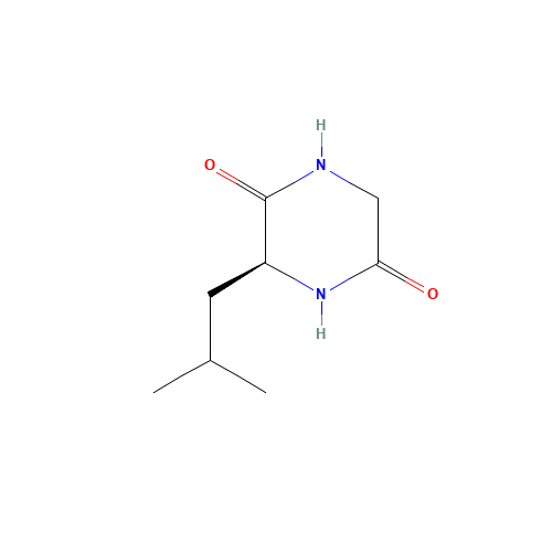 3-Isobutylpiperazine-2,5-dione (CAS: 5845-67-0) - Chemical Structure and Molecular Formula 