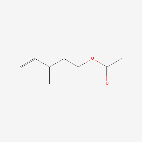 3-Methylpent-4-en-1-yl acetate (CAS: 71487-16-6) - Chemical Structure and Molecular Formula 