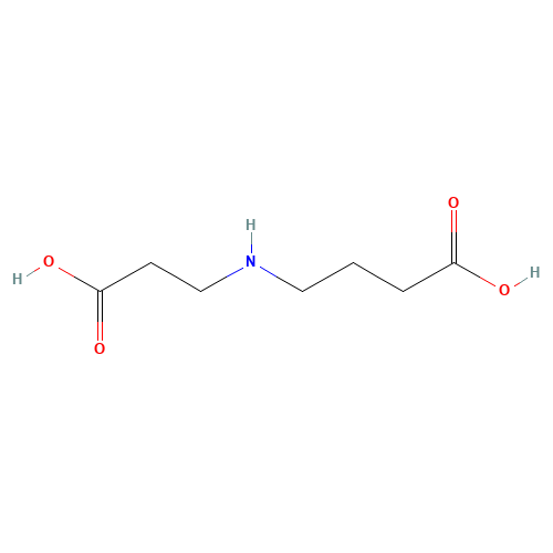 4-[(2-carboxyethyl)amino]butanoic acid (CAS: 4386-03-2) - Chemical Structure and Molecular Formula 