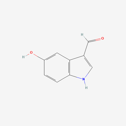5-Hydroxy-1H-indole-3-carbaldehyde (CAS: 3414-19-5) - Chemical Structure and Molecular Formula 