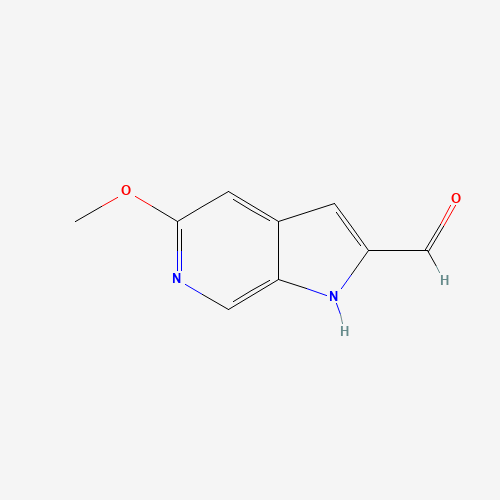 5-Methoxy-1H-pyrrolo[3,2-b]pyridine-2-carbaldehyde (CAS: 17288-48-1) - Chemical Structure and Molecular Formula 