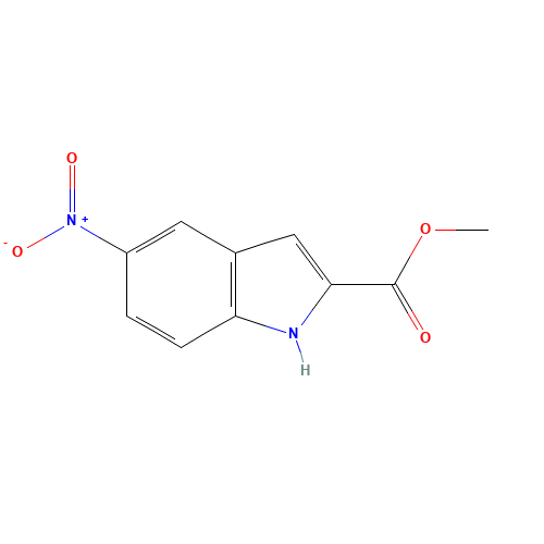 5-Nitro-2-indolecarboxylicacid (CAS: 157649-56-4) - Chemical Structure and Molecular Formula 