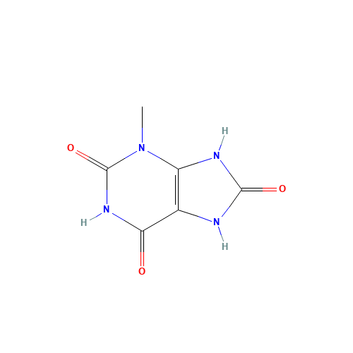 8-hydroxy-3-methyl-3,7-dihydro-1H-purine-2,6-dione (CAS: 605-99-2) - Related Chemical Product