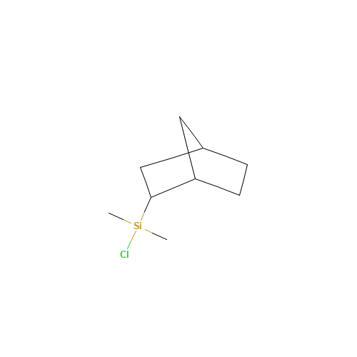 Bicyclo[2.2.1]hept-2-yl(chloro)dimethylsilane (CAS: 117046-42-1) - Chemical Structure and Molecular Formula 