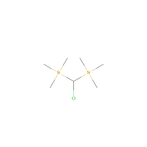 Bis(trimethylsilyl)chloromethane (CAS: 5926-35-2) - Chemical Structure and Molecular Formula 