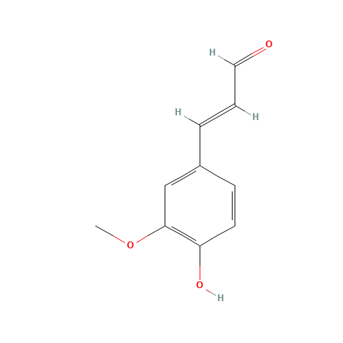 coniferyl aldehyde (CAS: 458-36-6) - Chemical Structure and Molecular Formula 