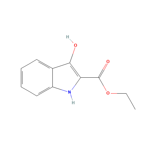 ethyl 3-hydroxy-1H-indole-2-carboxylate (CAS: 14370-74-2) - Chemical Structure and Molecular Formula 