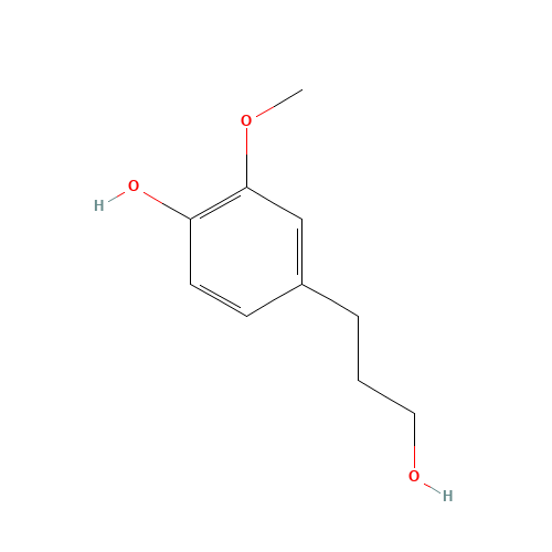Hydroconiferyl Alcohol (CAS: 2305-13-7) - Chemical Structure and Molecular Formula 
