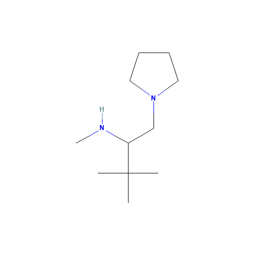 N,3,3-Trimethyl-1-(pyrrolidin-1-yl)butan-2-amine (CAS: 672310-03-1) - Related Chemical Product