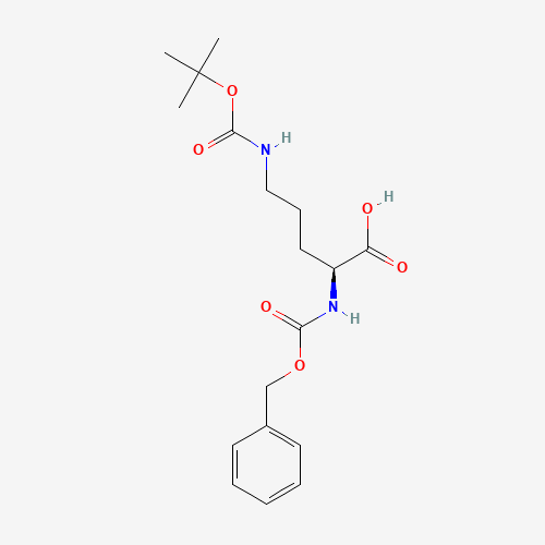 N<sup>2</sup>-[(Benzyloxy)carbonyl]-N<sup>5</sup>-{[(2-methyl-2-propanyl)oxy]carbonyl}ornithine (CAS: 199924-46-4) - Related Chemical Product