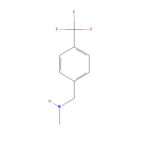 N-methyl-N-[4-(trifluoromethyl)benzyl]amine (CAS: 90390-11-7) - Chemical Structure and Molecular Formula 