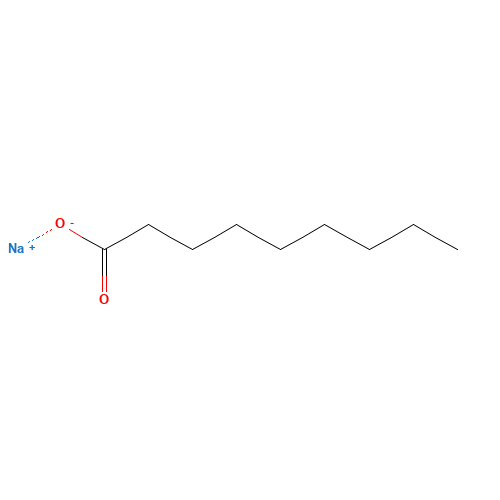 Nonanoic acid (CAS: 14047-60-0) - Chemical Structure and Molecular Formula 