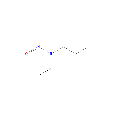 Propylamine, N-ethyl-N-nitroso- (CAS: 25413-61-0) - Chemical Structure and Molecular Formula 
