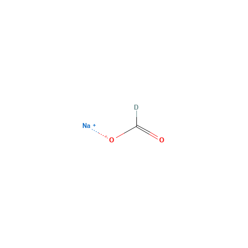 Sodium (<sup>2</sup>H)formate (CAS: 3996-15-4) - Chemical Structure and Molecular Formula 