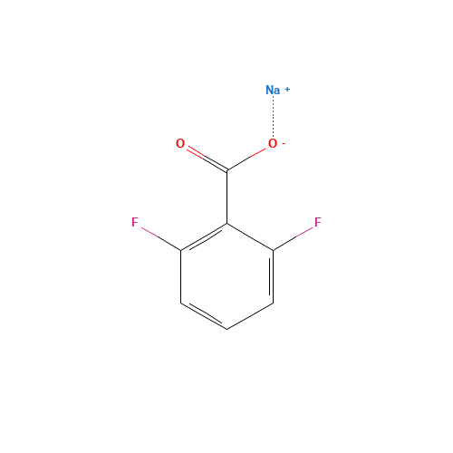 Sodium 2,6-difluorobenzoate (CAS: 6185-28-0) - Chemical Structure and Molecular Formula 