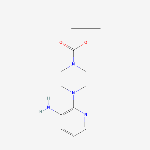 tert-Butyl 4-(3-aminopyridin-2-yl)piperazine-1-carboxylate (CAS: 111669-25-1) - Chemical Structure and Molecular Formula 