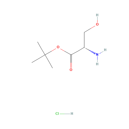 tert-Butyl L-serinate hydrochloride (1:1) (CAS: 106402-41-9) - Chemical Structure and Molecular Formula 