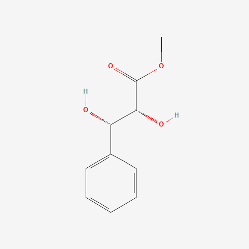 (2R,3S)-2,3-DIHYDROXY-3-PHENYLPROPIONIC ACID METHYL ESTER (CAS: 65870-46-4) - Chemical Structure and Molecular Formula 