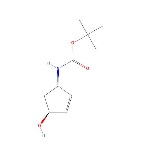 [(1R,4S)-4-HYDROXY-2-CYCLOPENTEN-1-YL]CARBAMIC ACID, 1,1-DIMETHYLETHYL ESTER (CAS: 189625-12-5) - Related Chemical Product