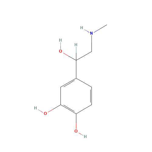 1-(3,4-Dihydroxyphenyl)-2-(methylamino)ethanol (CAS: 6912-68-1) - Related Chemical Product