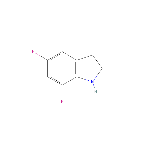 1H-Indole,5,7-difluoro-2,3-dihydro-(9CI) (CAS: 247564-56-3) - Related Chemical Product