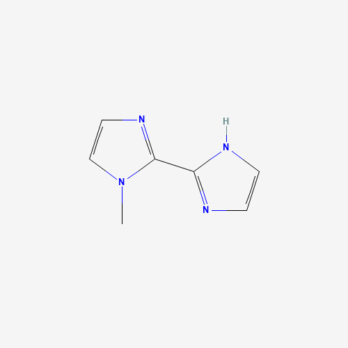 1-METHYL-1H,1'H-[2,2']BIIMIDAZOLYL (CAS: 37570-85-7) - Chemical Structure and Molecular Formula 