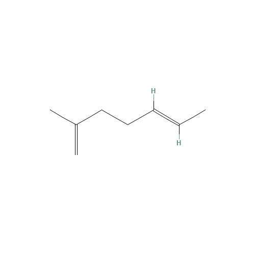 2-METHYL-1,5-HEPTADIENE (CAS: 6766-54-7) - Chemical Structure and Molecular Formula 