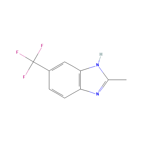 2-METHYL-5-TRIFLUOROMETHYL-1H-BENZIMIDAZOLE (CAS: 6742-82-1) - Chemical Structure and Molecular Formula 