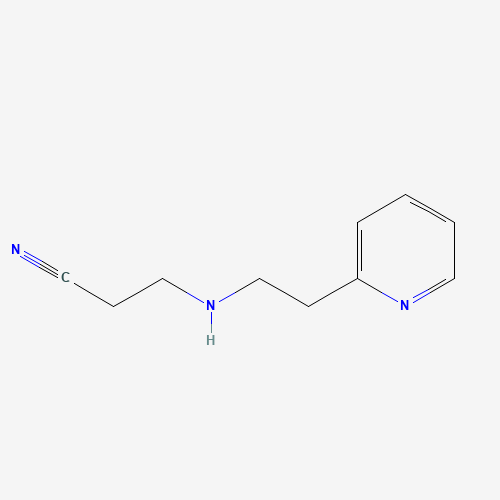 3-[[2-(2-PYRIDYL)ETHYL]AMINO]PROPANENITRILE (CAS: 91029-16-2) - Chemical Structure and Molecular Formula 