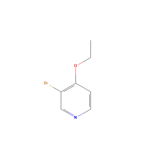3-BROMO-4-ETHOXYPYRIDINE (CAS: 3522-97-2) - Chemical Structure and Molecular Formula 