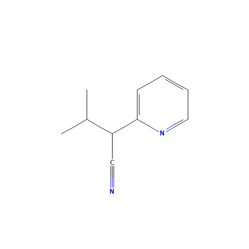 3-METHYL-2-PYRIDIN-2-YL-BUTYRONITRILE (CAS: 32081-58-6) - Chemical Structure and Molecular Formula 