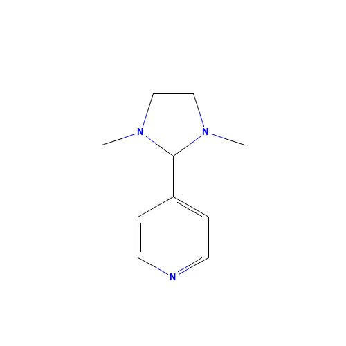 4-(1,3-DIMETHYL-2-IMIDAZOLIDINYL)PYRIDINE (CAS: 303187-78-2) - Chemical Structure and Molecular Formula 