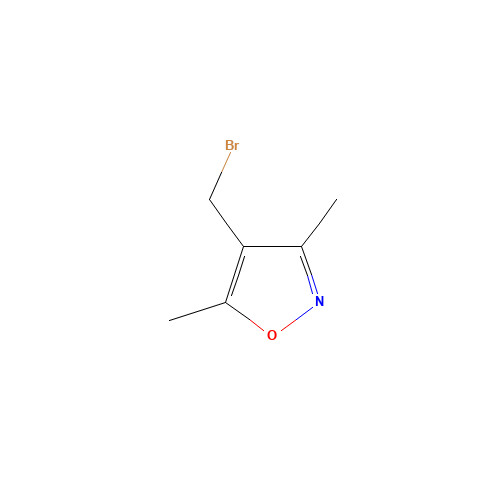 4-(BROMOMETHYL)-3,5-DIMETHYLISOXAZOLE (CAS: 53257-32-2) - Chemical Structure and Molecular Formula 