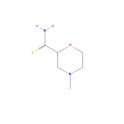 4-METHYL-MORPHOLINE-2-CARBOTHIOIC ACID AMIDE (CAS: 885272-63-9) - Chemical Structure and Molecular Formula 