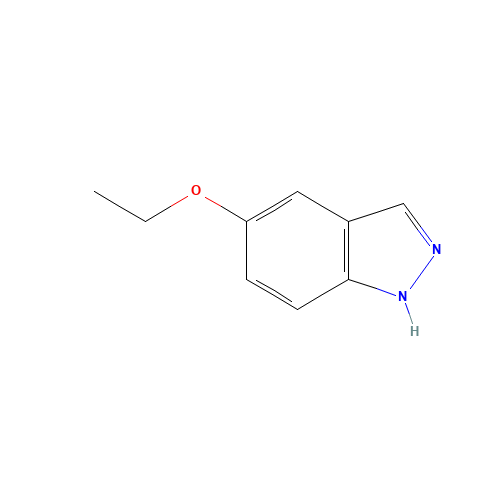 5-ETHOXY-1H-INDAZOLE (CAS: 518990-35-7) - Chemical Structure and Molecular Formula 