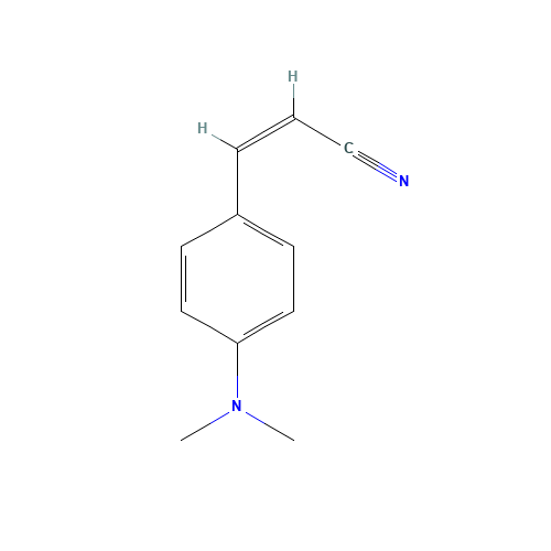 CIS-4-DIMETHYLAMINOCINNAMONITRILE (CAS: 31145-02-5) - Chemical Structure and Molecular Formula 